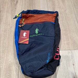 Cotopaxi Men's Backpack in Blue, Orange, and Black